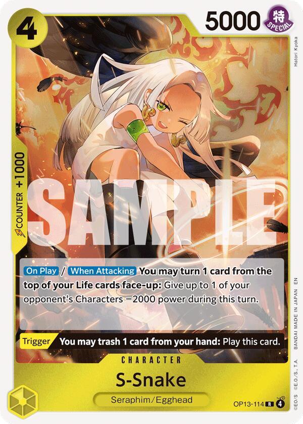 S-Snake OP13-114 card from Carrying On His Will