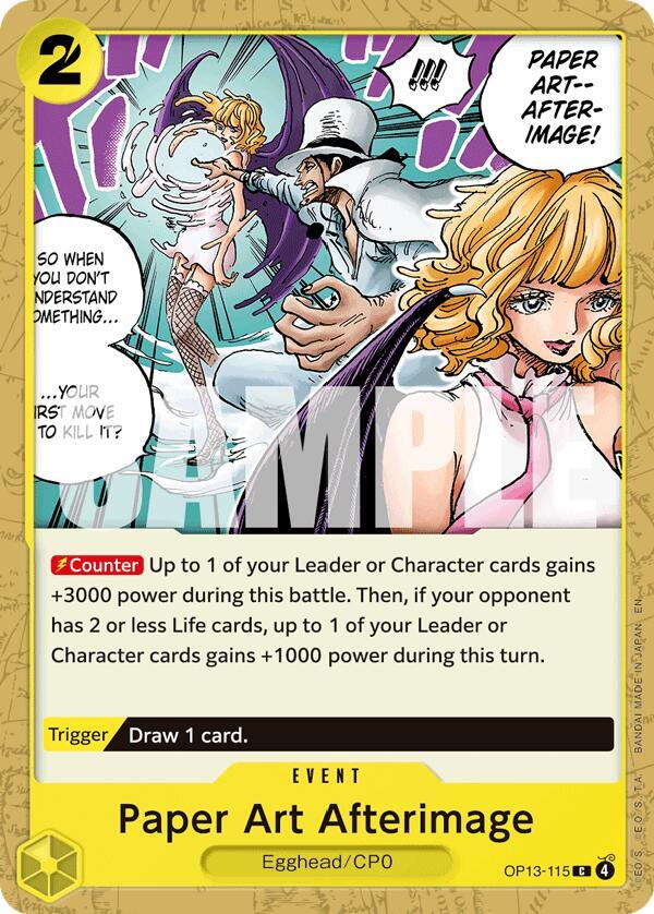 Paper Art Afterimage OP13-115 card from Carrying On His Will