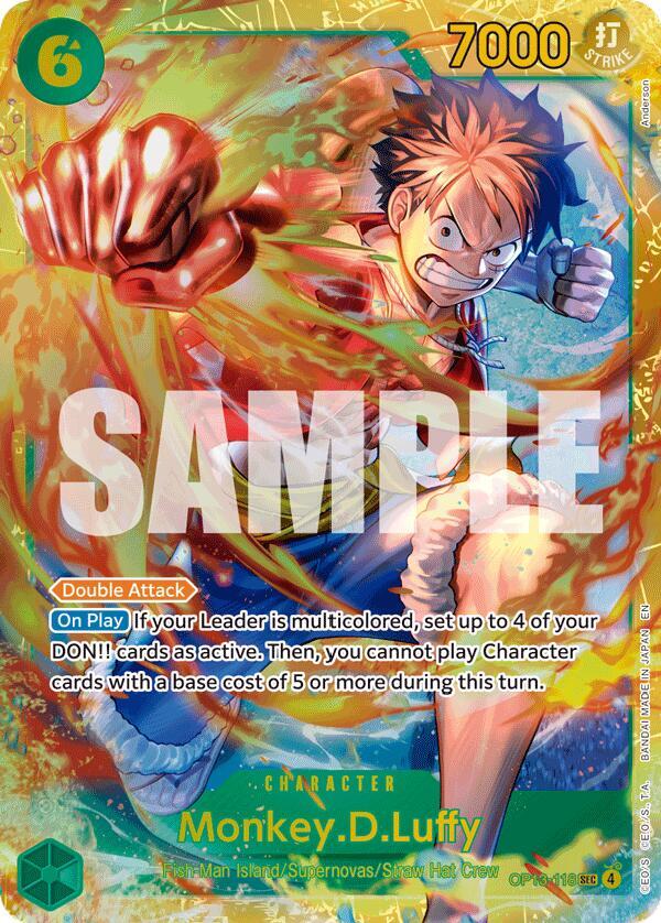 Monkey.D.Luffy OP13-118 card from Carrying On His Will