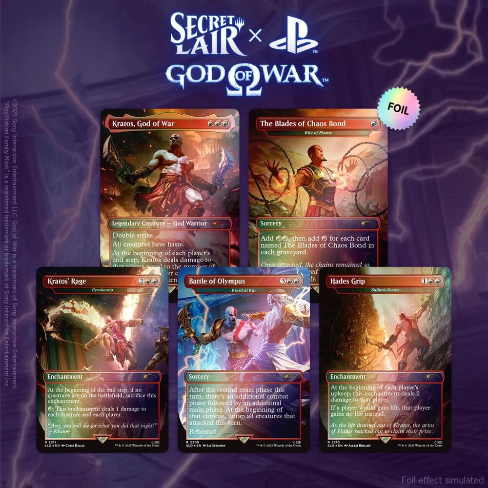 Secret Lair x God of War: Greek - Traditional Foil Edition card from Secret Lair Drop Series