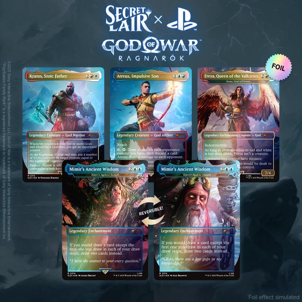 Secret Lair x God of War: Norse - Traditional Foil Edition card from Secret Lair Drop Series