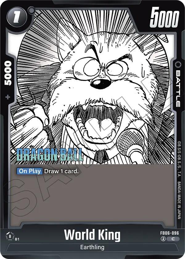 World King FB06-096 card from Manga Booster 02