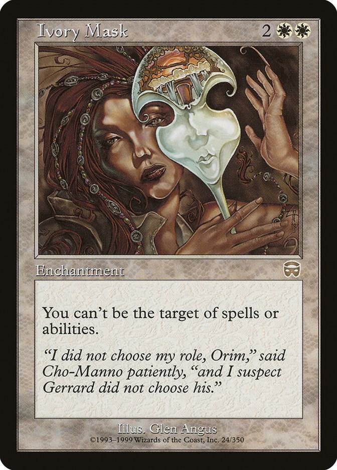 Ivory Mask 24 card from Mercadian Masques