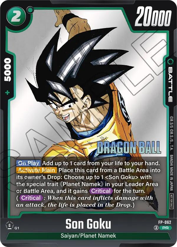 Son Goku FP-062 card from Fusion World Promotion Cards and Packs