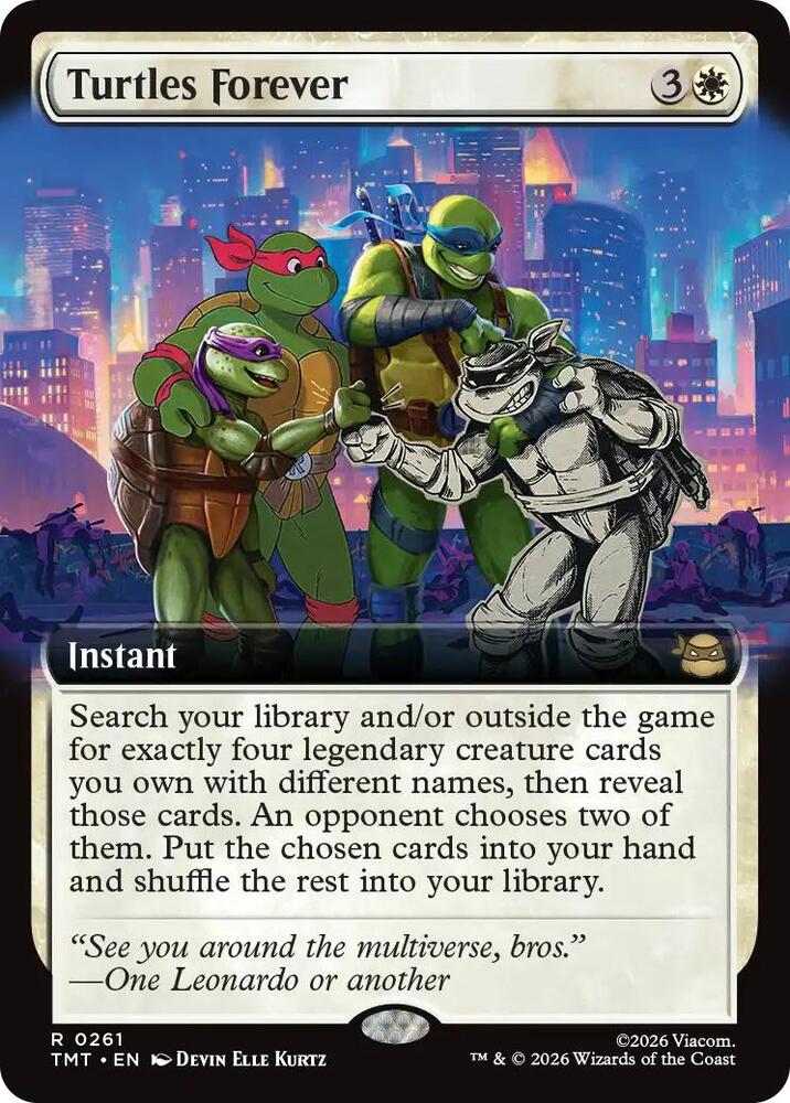 Turtles Forever (Extended Art) 261 card from Teenage Mutant Ninja Turtles