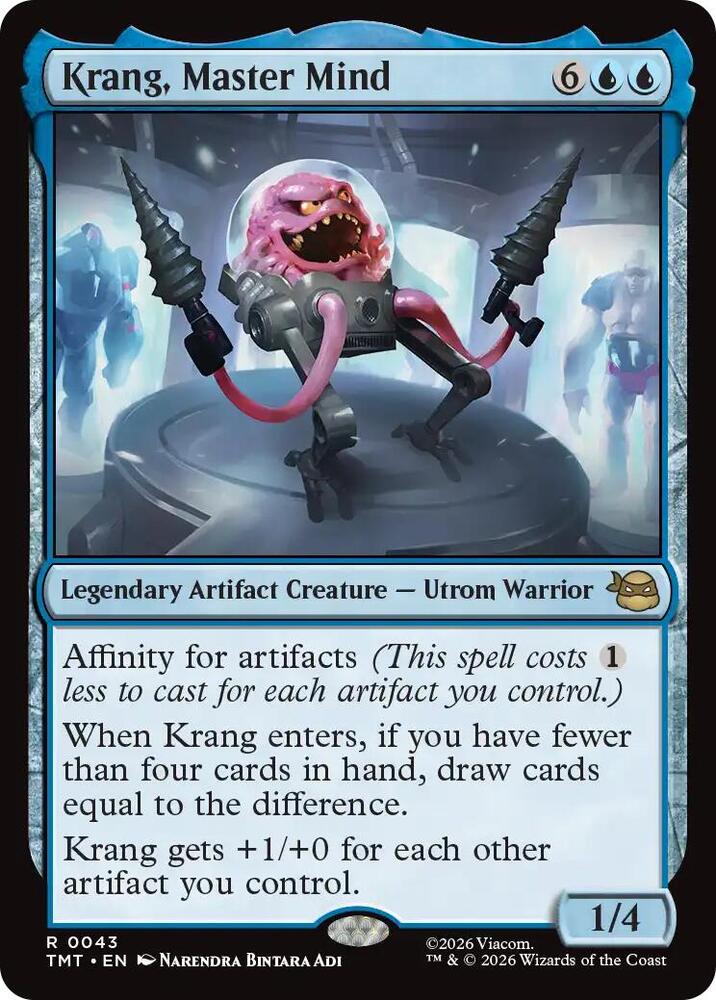Krang, Master Mind 43 card from Teenage Mutant Ninja Turtles