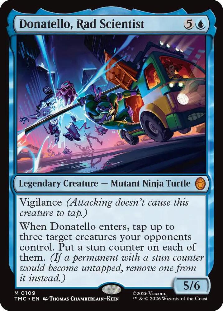 Donatello, Rad Scientist 109 card from Commander: Teenage Mutant Ninja Turtles