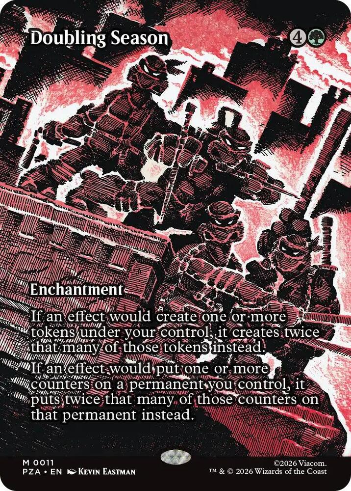 Doubling Season (Borderless) 11 card from Teenage Mutant Ninja Turtles Source Material
