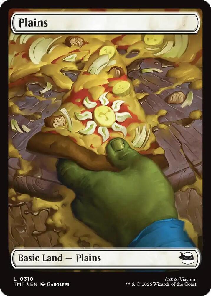 Plains (Surge Foil) 310 card from Teenage Mutant Ninja Turtles