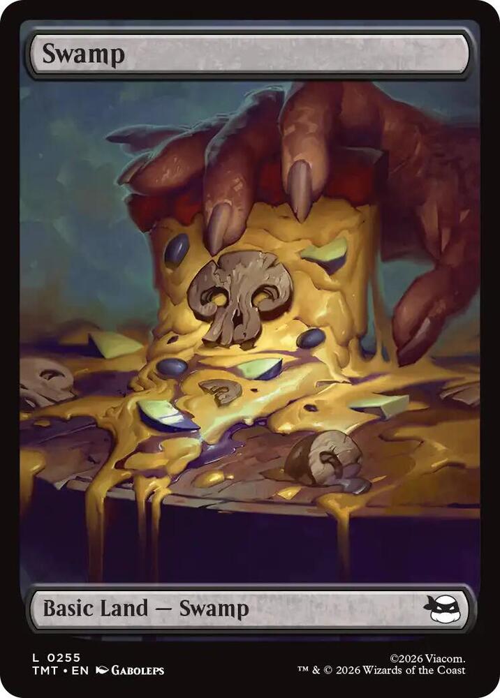 Swamp 255 card from Teenage Mutant Ninja Turtles