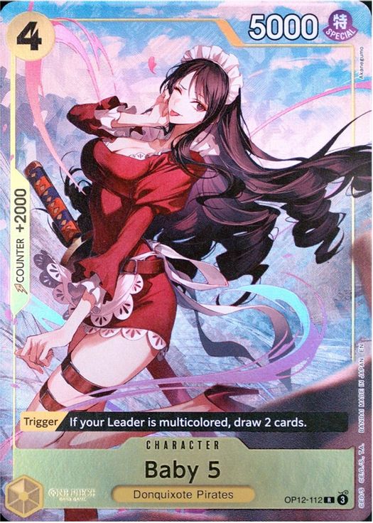 Baby 5 OP12-112 card from One Piece Promotion Cards