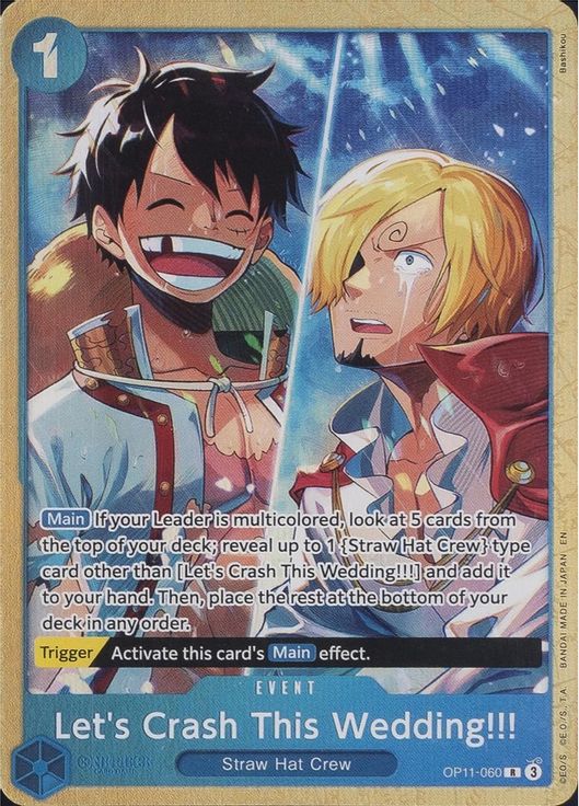 Let's Crash This Wedding!!! OP11-060 card from One Piece Promotion Cards