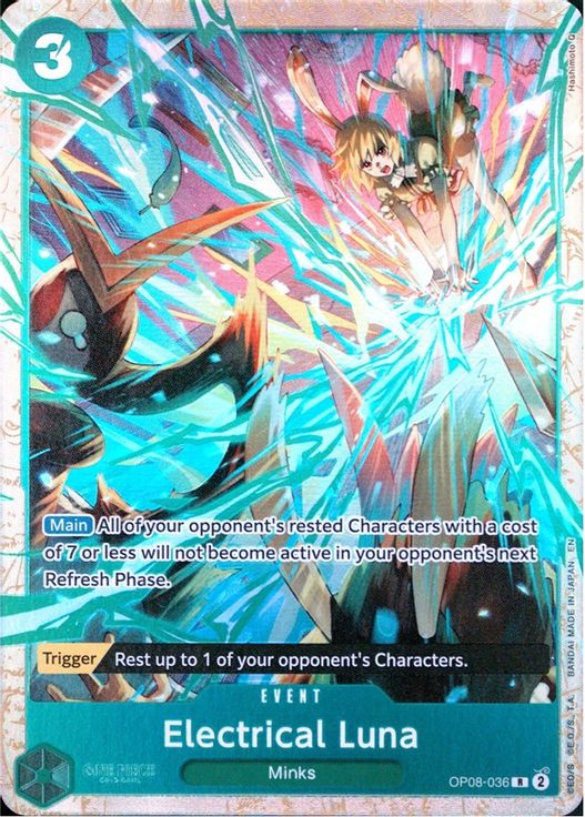 Electrical Luna OP08-036 card from One Piece Promotion Cards