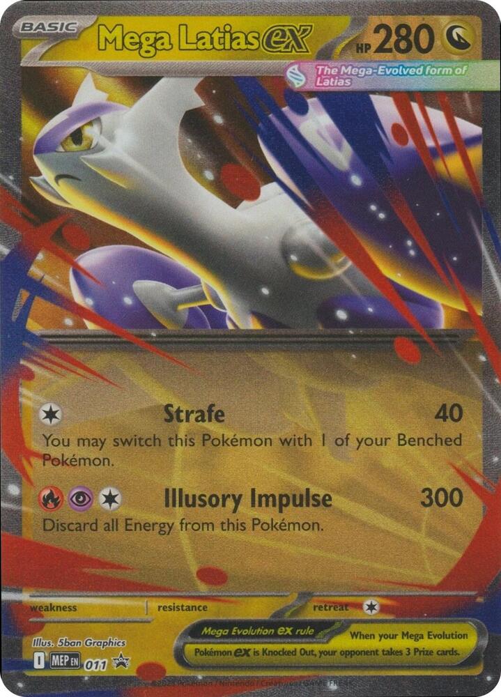 Mega Latias ex 011 card from ME: Mega Evolution Promo