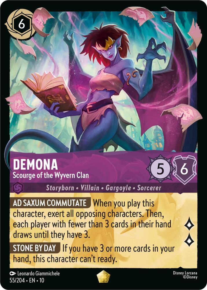 Demona - Scourge of the Wyvern Clan 55/204 card from Whispers in the Well