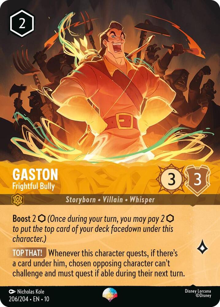 Gaston - Frightful Bully (Epic) 206/204 card from Whispers in the Well