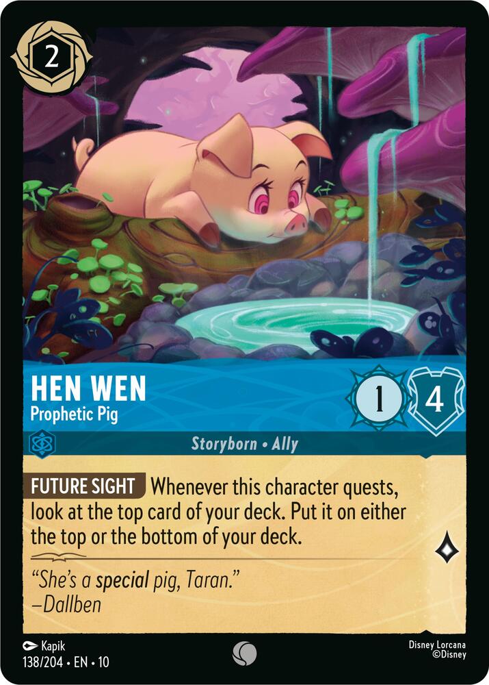 Hen Wen - Prophetic Pig 138/204 card from Whispers in the Well