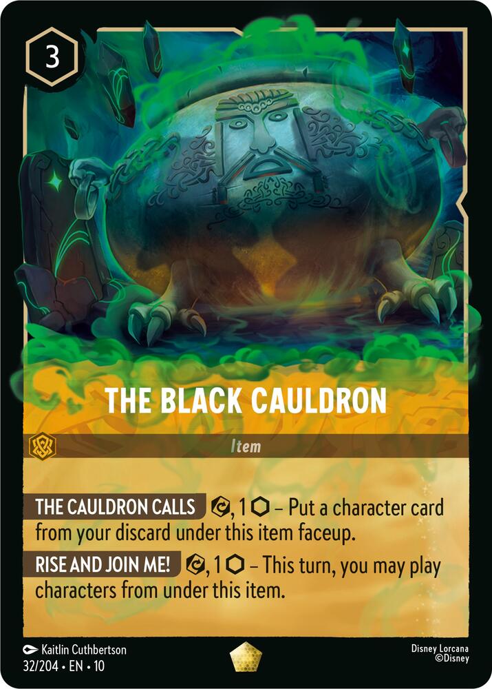The Black Cauldron 32/204 card from Whispers in the Well