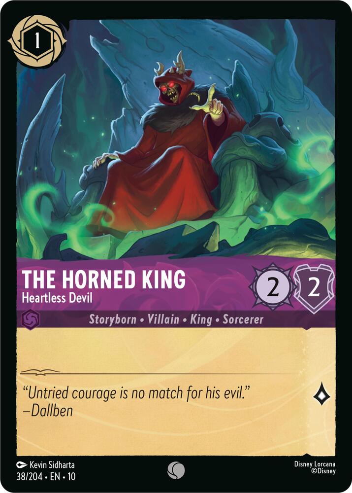 The Horned King - Heartless Devil 38/204 card from Whispers in the Well