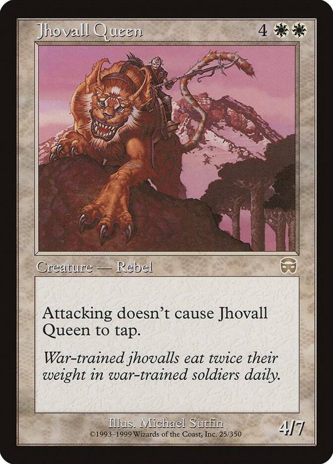 Jhovall Queen 25 card from Mercadian Masques