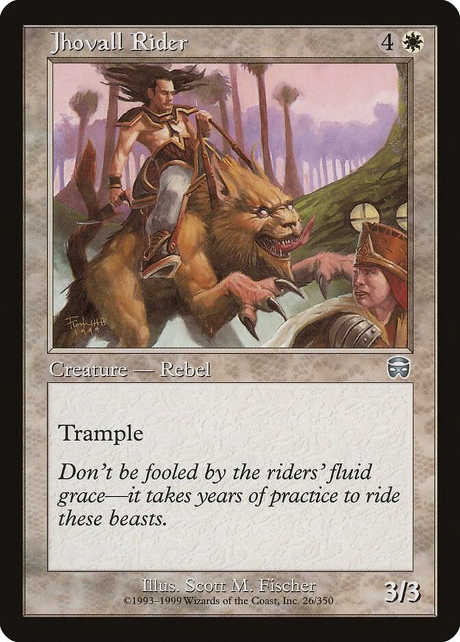 Jhovall Rider 26 card from Mercadian Masques