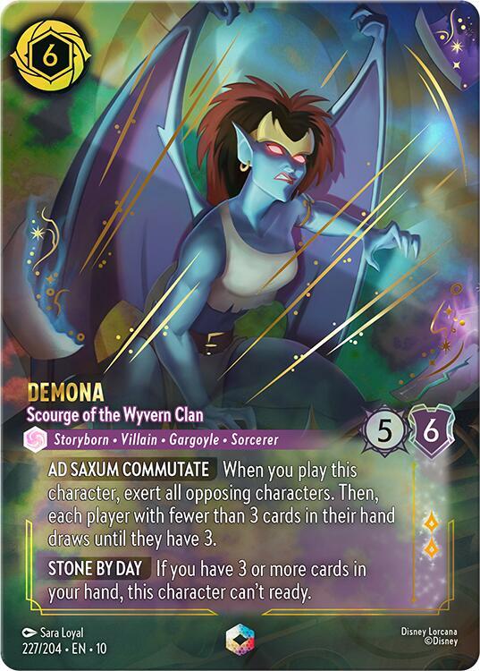 Demona - Scourge of the Wyvern Clan (Enchanted) 227/204 card from Whispers in the Well