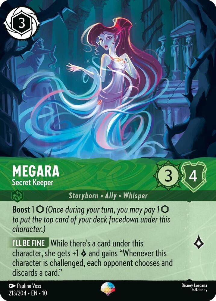 Megara - Secret Keeper (Epic) 213/204 card from Whispers in the Well