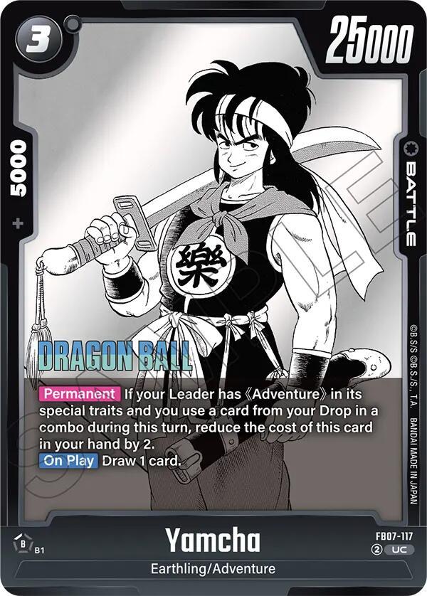 Yamcha FB07-117 card from Manga Booster 02