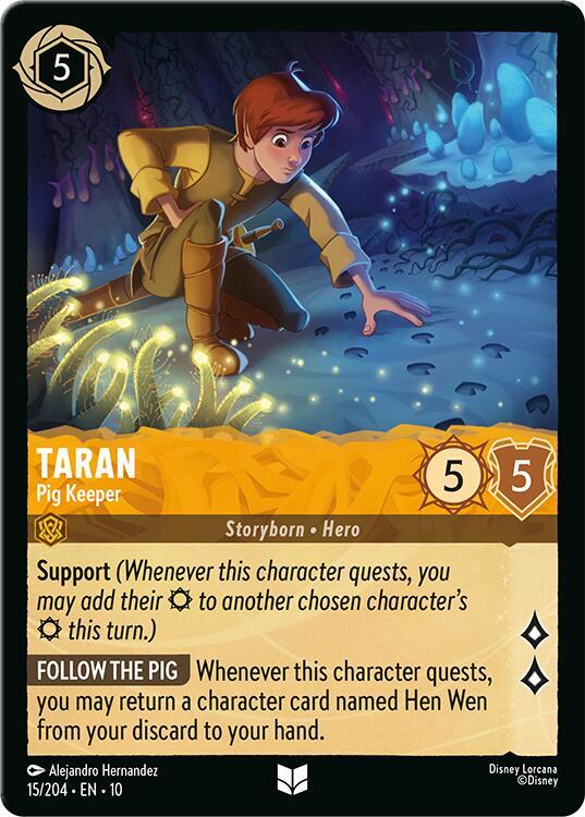 Taran - Pig Keeper 15/204 card from Whispers in the Well