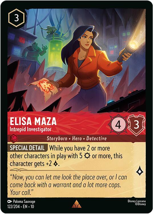 Elisa Maza - Intrepid Investigator 122/204 card from Whispers in the Well