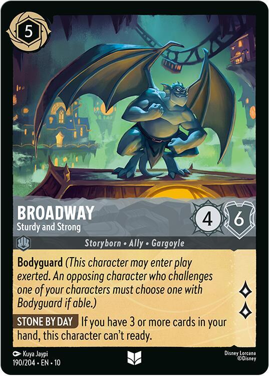 Broadway - Sturdy and Strong 190/204 card from Whispers in the Well