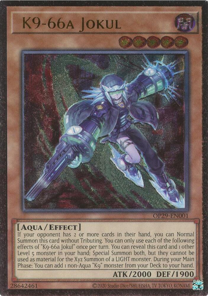 K9-66a Jokul OP29-EN001 card from OTS Tournament Pack 29