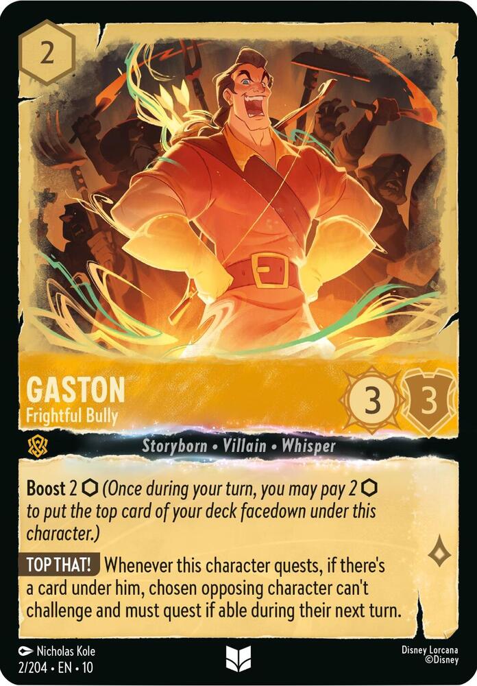 Gaston - Frightful Bully 2/204 card from Whispers in the Well