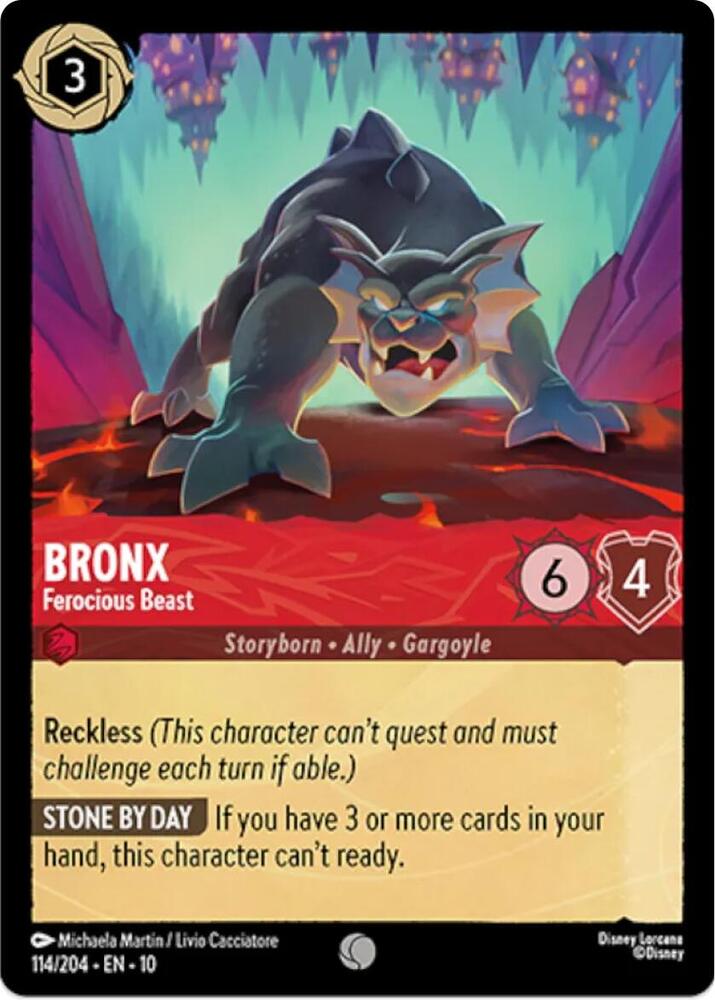 Bronx - Ferocious Beast 114/204 card from Whispers in the Well