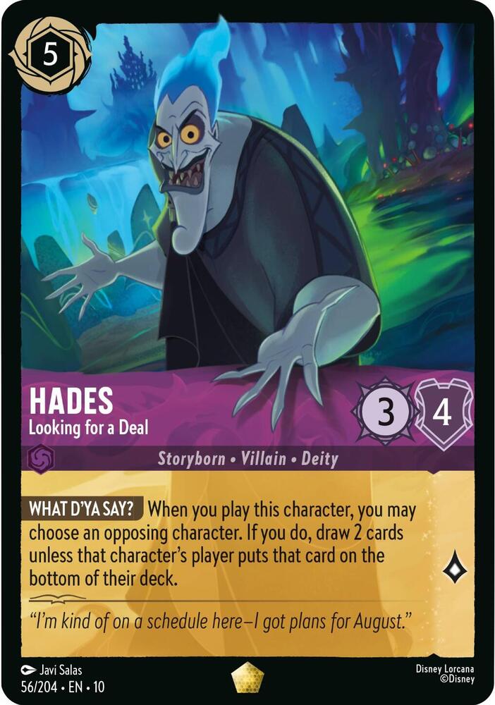 Hades - Looking for a Deal 56/204 card from Whispers in the Well