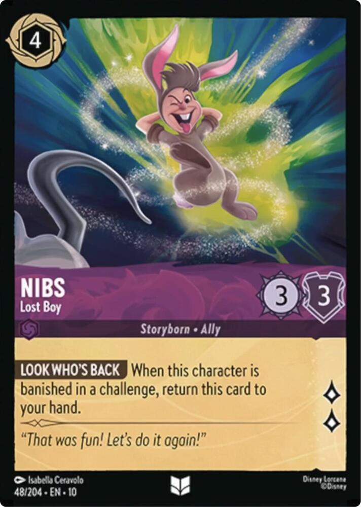Nibs - Lost Boy 48/204 card from Whispers in the Well