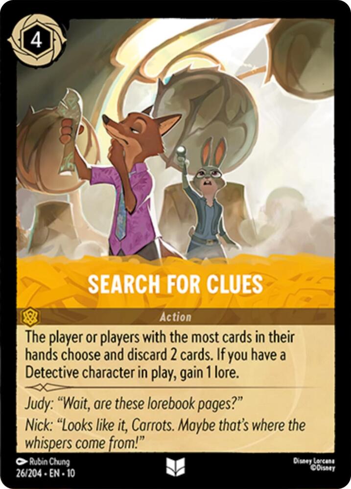 Search For Clues 26/204 card from Whispers in the Well