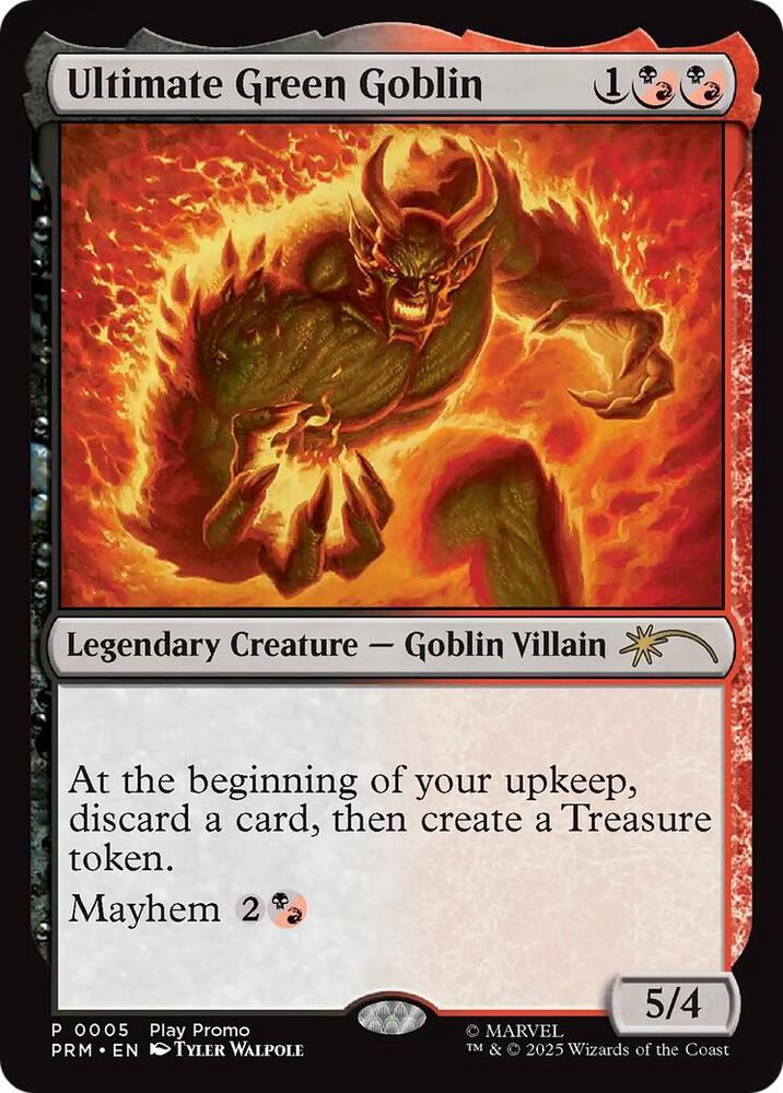 Ultimate Green Goblin 5 card from Play Promos