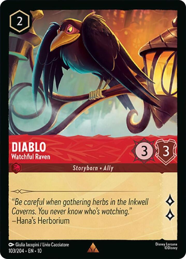 Diablo - Watchful Raven 103/204 card from Whispers in the Well