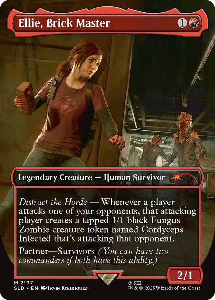 Ellie, Brick Master 2197 card from Secret Lair Drop Series