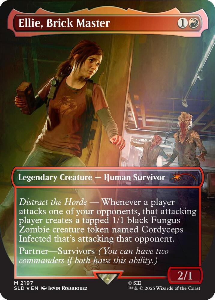 Ellie, Brick Master (Rainbow Foil) 2197 card from Secret Lair Drop Series
