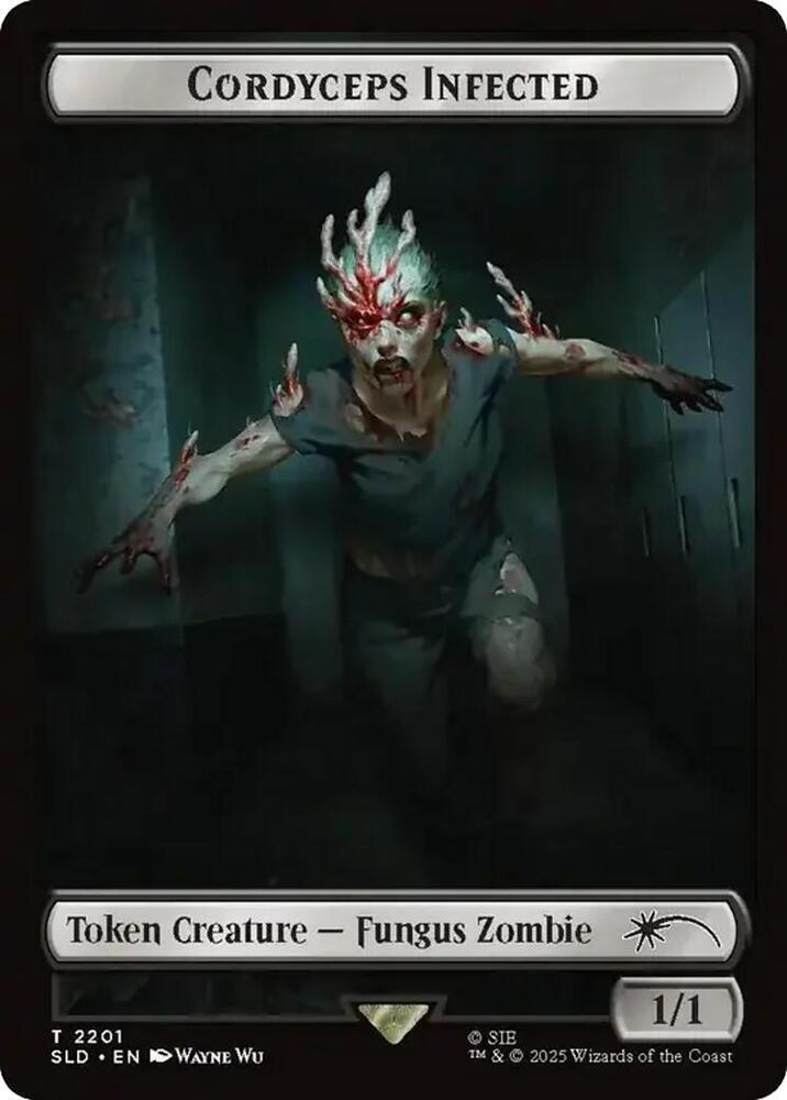 Cordyceps Infected Token 2201 card from Secret Lair Drop Series