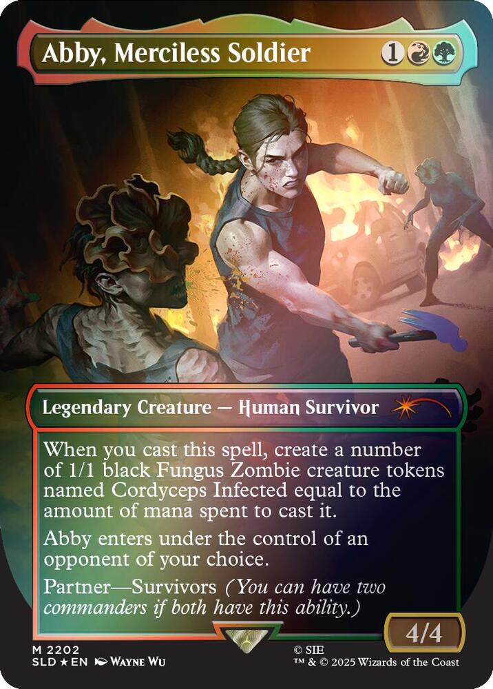 Abby, Merciless Soldier (Rainbow Foil) 2202 card from Secret Lair Drop Series