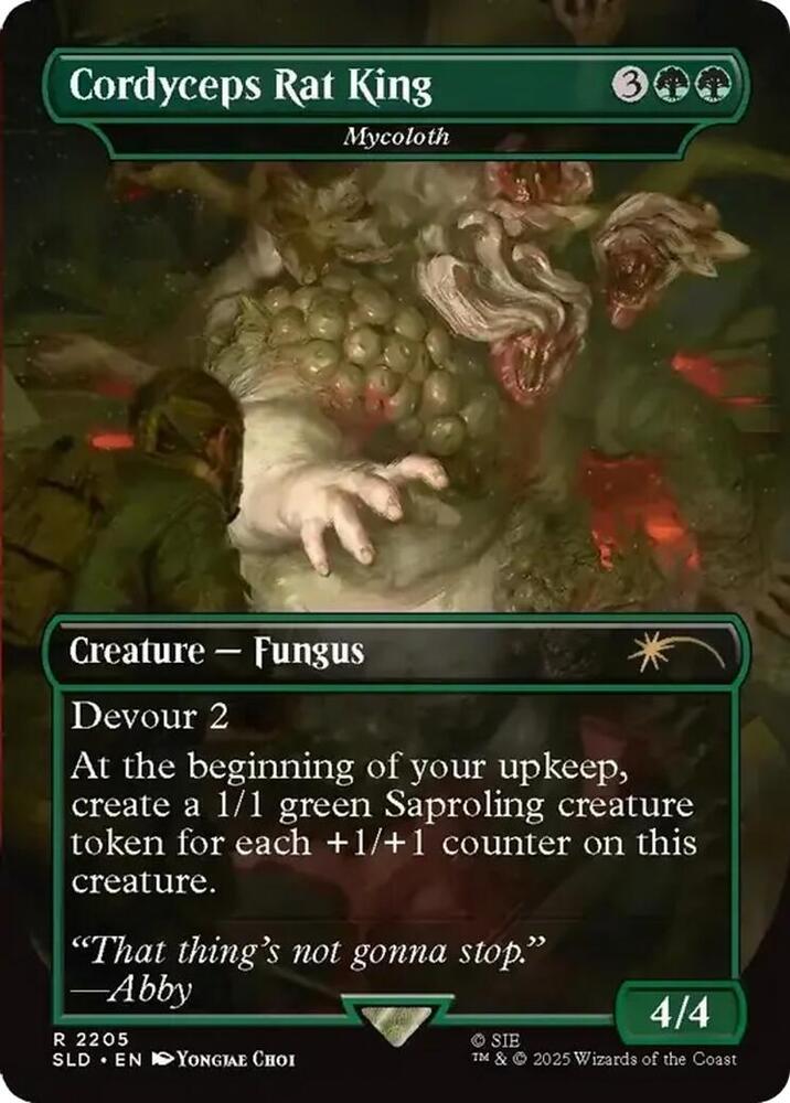Cordyceps Rat King - Mycoloth 2205 card from Secret Lair Drop Series