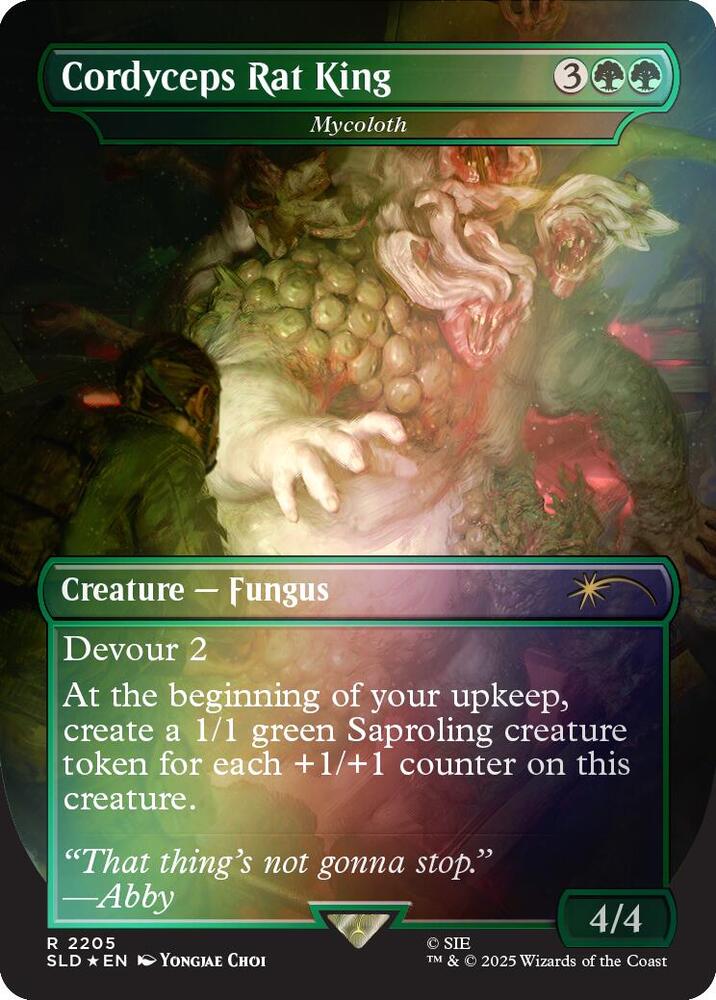 Cordyceps Rat King - Mycoloth (Rainbow Foil) 2205 card from Secret Lair Drop Series