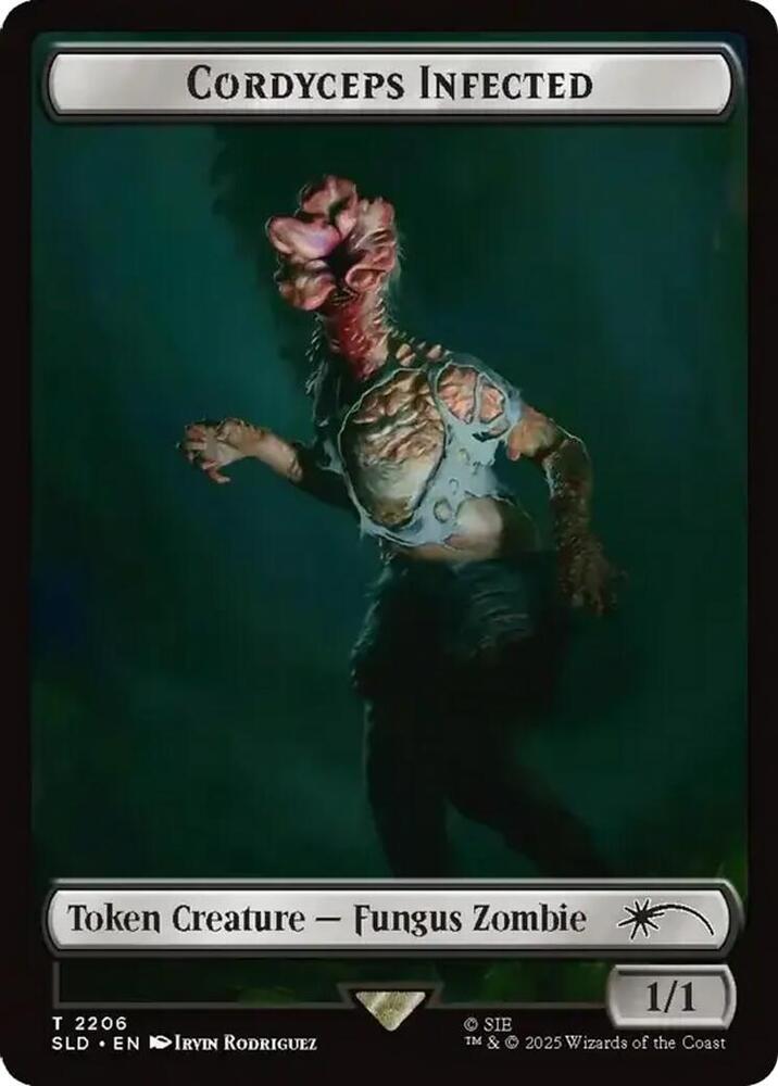Cordyceps Infected Token 2206 card from Secret Lair Drop Series