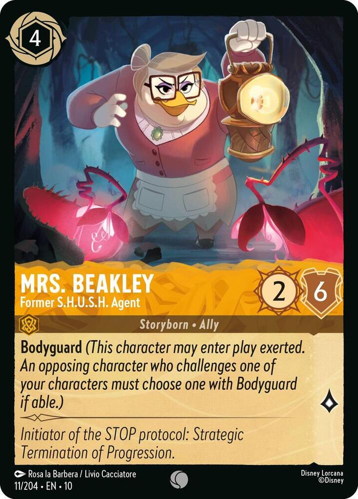 Mrs. Beakley - Former S.H.U.S.H. Agent 11/204 card from Whispers in the Well