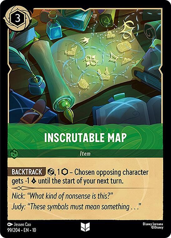 Inscrutable Map 99/204 card from Whispers in the Well