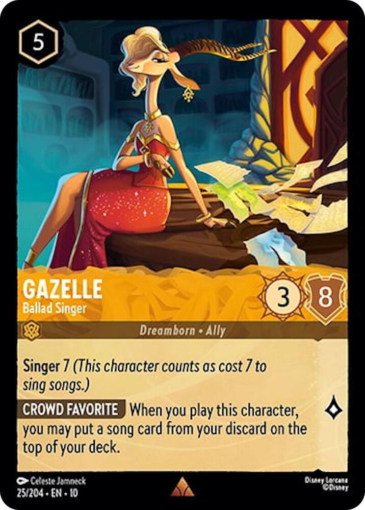 Gazelle - Ballad Singer 25/204 card from Whispers in the Well