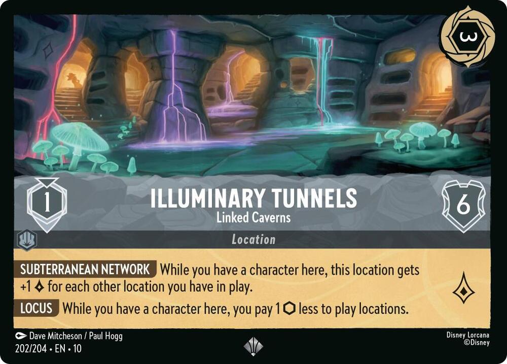 Illuminary Tunnels - Linked Caverns 202/204 card from Whispers in the Well
